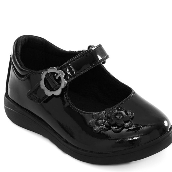 Stride Black Holly Patent Leather Toddler Mary Jane Shoes - Size 10M - Picture 1 of 6